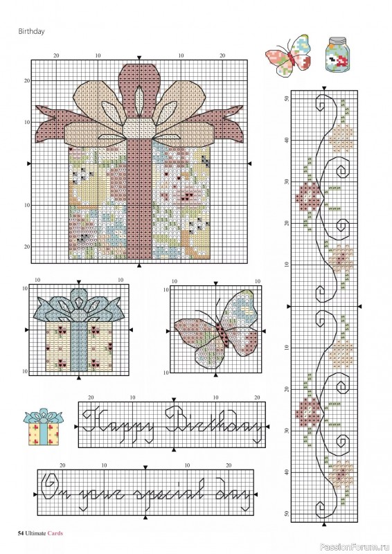 Коллекция вышивки в журнале «Ultimate CrossStitch Cards №58 2025»