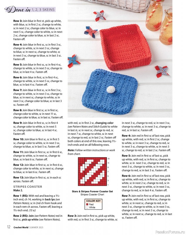 Вязаные проекты крючком в журнале «Crochet World - Summer 2025»