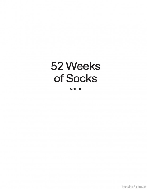 Вязаные проекты в книге «52 Weeks of Socks Vol. II»