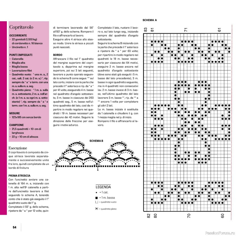 Вязаные проекты в журнале «Uncinetto Manuale Filet №15 2024»