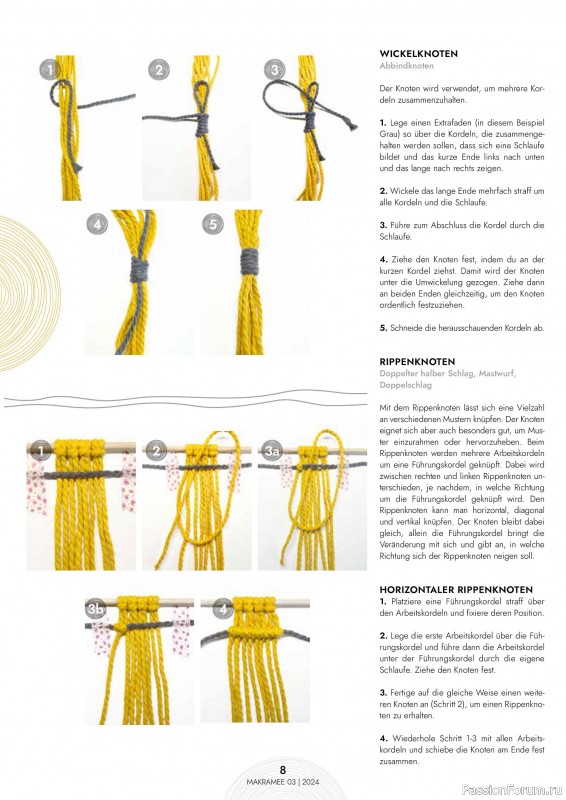 Коллекция проектов для рукодельниц в журнале «Hakeln Sonderheft - Makramee №3 2024»