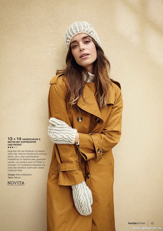 Вязаные модели в журнале «Burda Stricken №1 2020»