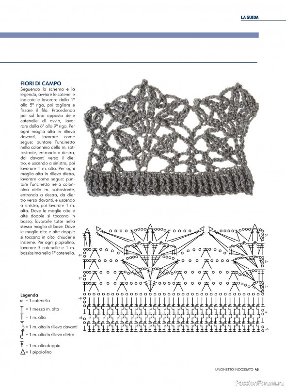 Вязаные проекты крючком в журнале «Uncinetto Indossato №5 2024»