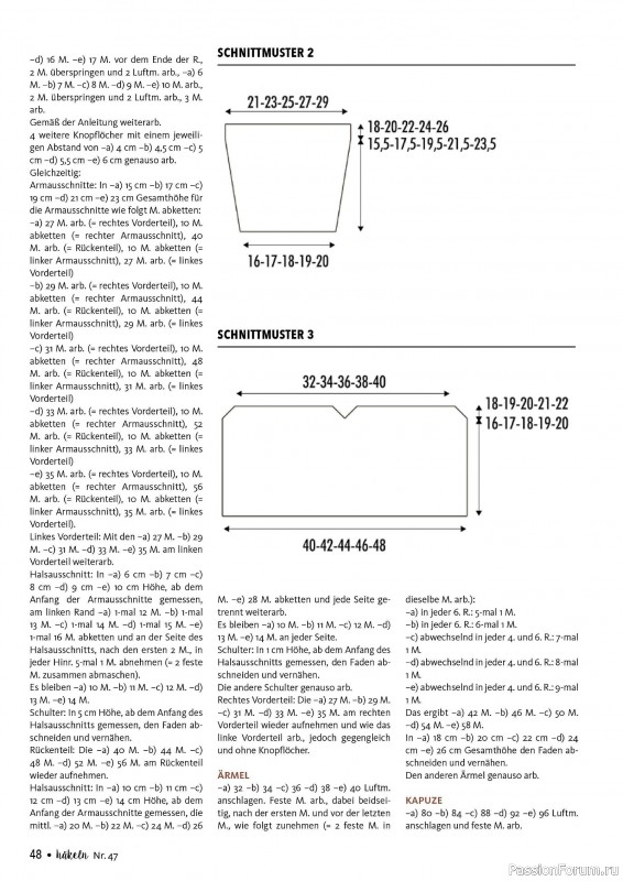 Вязаные проекты в журнале «Hakeln das MaschenMagazin №47 2024»