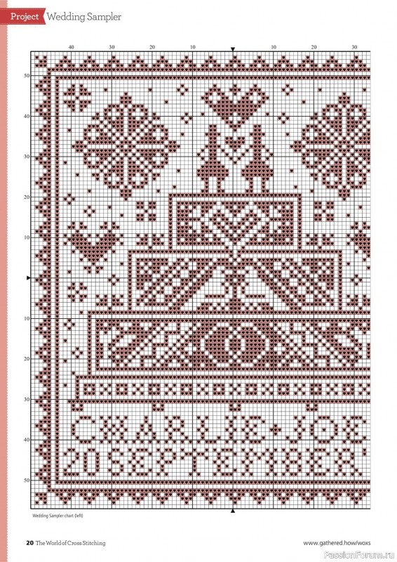 Коллекция вышивки в журнале «The World of Cross Stitching №333 2023»