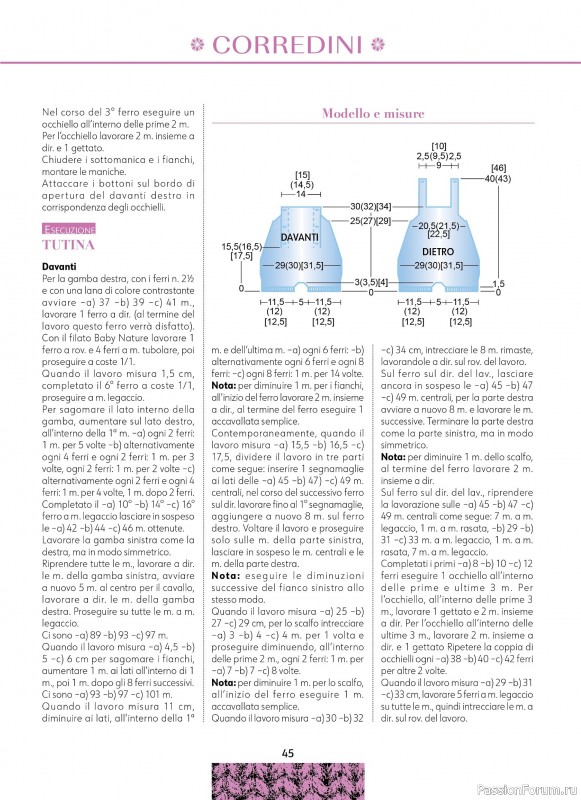 Вязаные модели для детей в журнале «Piu Maglia Bebe №3 2025»