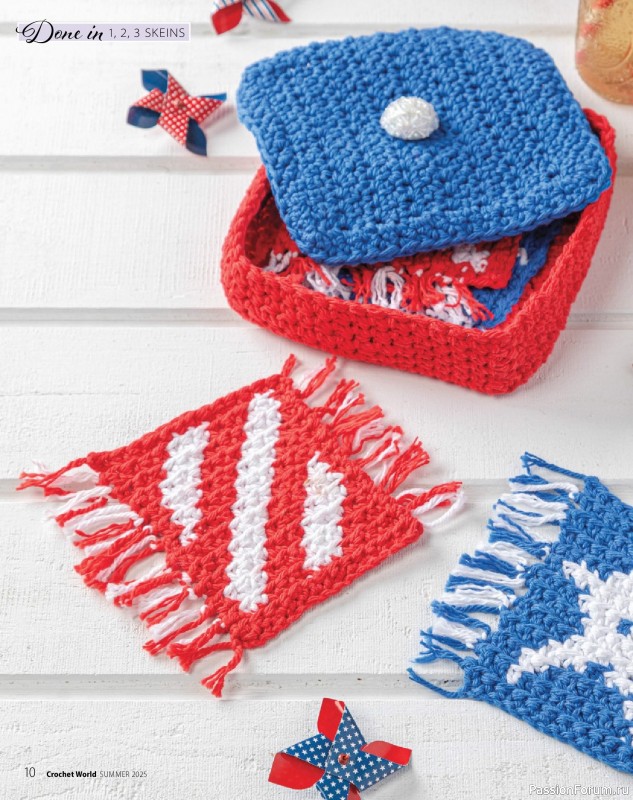 Вязаные проекты крючком в журнале «Crochet World - Summer 2025»