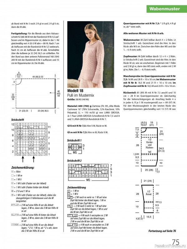 Вязаные проекты в журнале «Meine Strickmode MS165 2024»