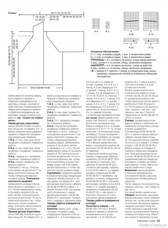 Вязаные модели в журнале «Creazion №1 2023»