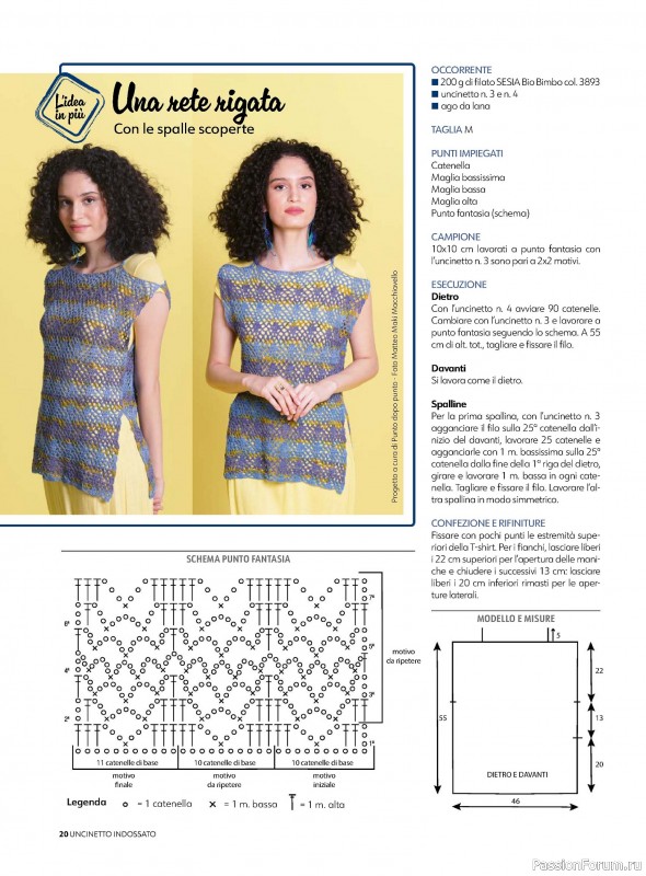 Вязаные проекты крючком в журнале «Uncinetto Indossato №5 2024»