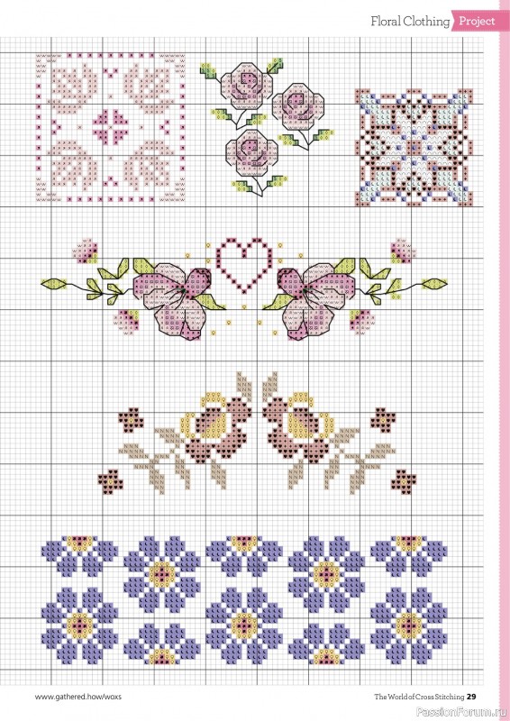 Коллекция вышивки в журнале «The World of Cross Stitching №341 2023»