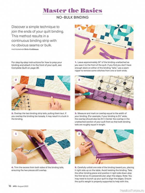 Коллекция проектов для рукодельниц в журнале «American Patchwork & Quilting №195 2025»