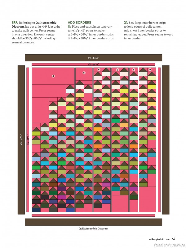 Коллекция проектов для рукодельниц в журнале «American Patchwork & Quilting №195 2025»