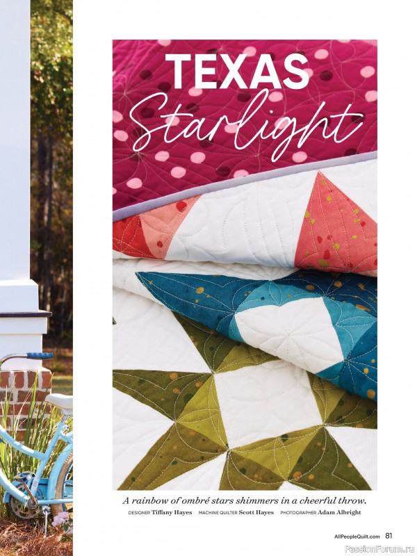 Коллекция проектов для рукодельниц в журнале «American Patchwork & Quilting №195 2025»