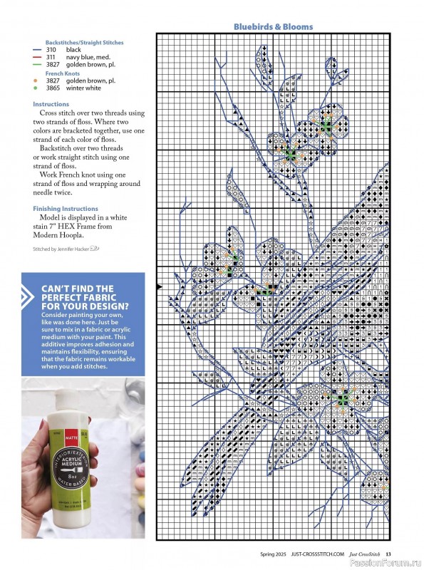 Коллекция вышивки в журнале «Just CrossStitch - Spring 2025»