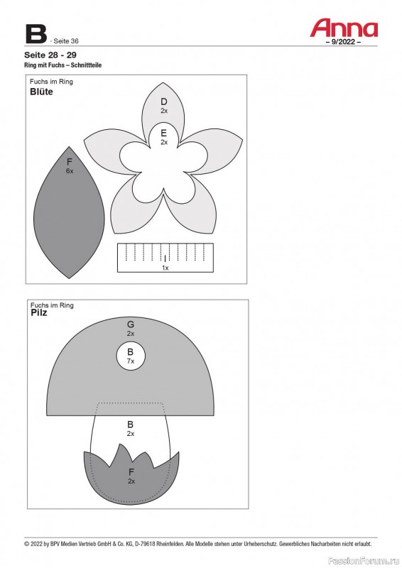 Новые техники рукоделия в журнале «Anna №9 2022 Germany»