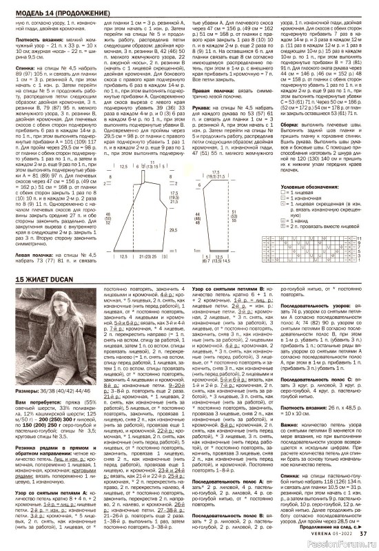 Вязаные модели в журнале «Verena №3 2022»