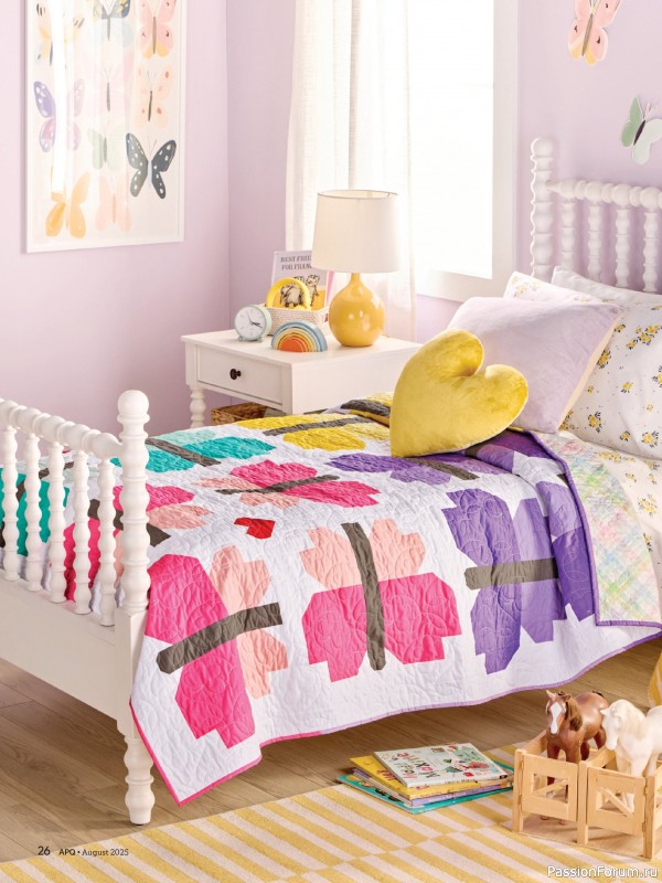 Коллекция проектов для рукодельниц в журнале «American Patchwork & Quilting №195 2025»