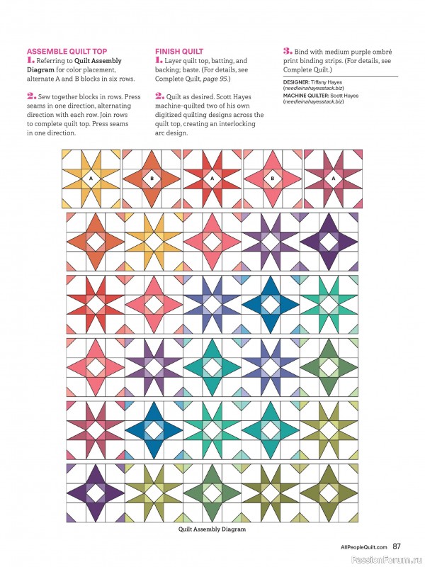 Коллекция проектов для рукодельниц в журнале «American Patchwork & Quilting №195 2025»