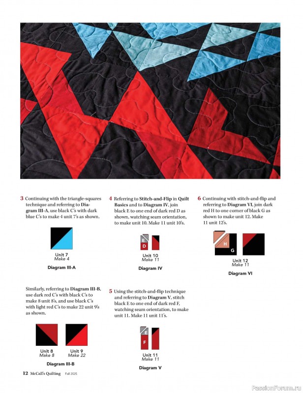 Коллекция проектов для рукодельниц в журнале «McCall's Quilting - Fall 2025»