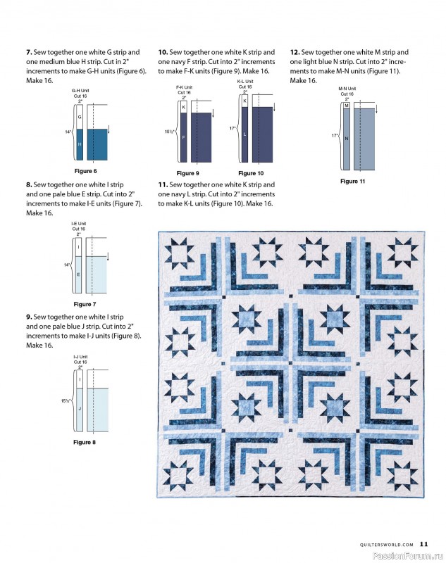 Коллекция проектов для рукодельниц в журнале «Quilter's World - Winter 2024»