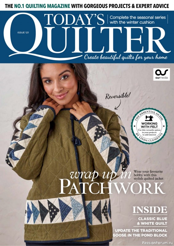 Коллекция проектов для рукодельниц в журнале «tToday's Quilter №121 2024»