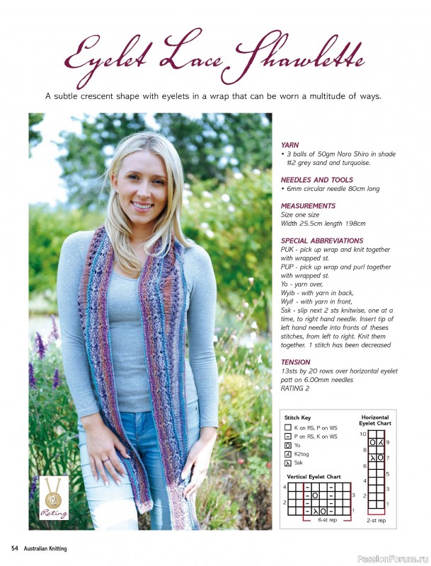 Вязаные модели спицами в журнале «Australian Knitting – Vol.16 №2 2024»