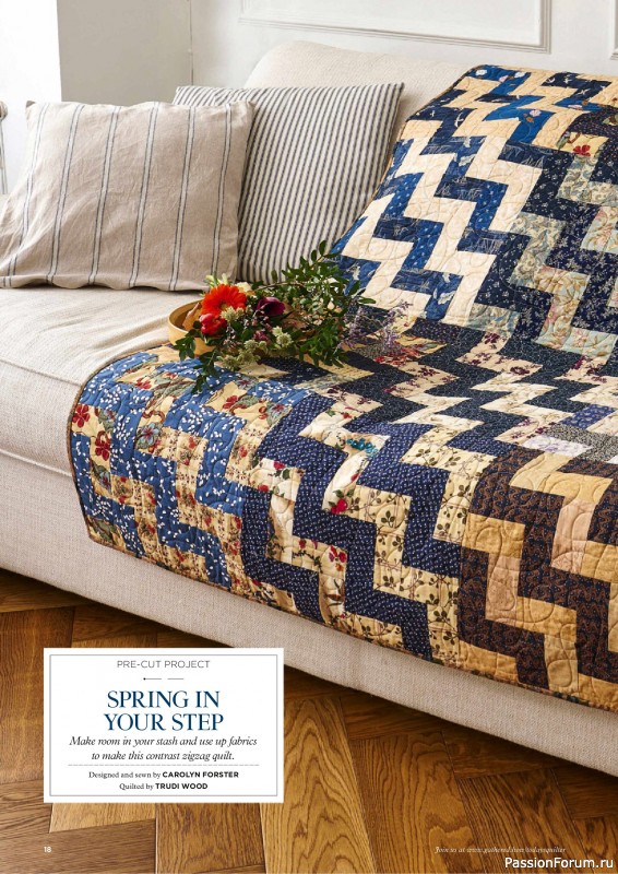 Коллекция проектов для рукодельниц в журнале «Todays Quilter №127 2025»