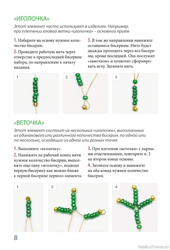 Коллекция проектов по бисероплетению в книге «Фейерверк новогодних идей»