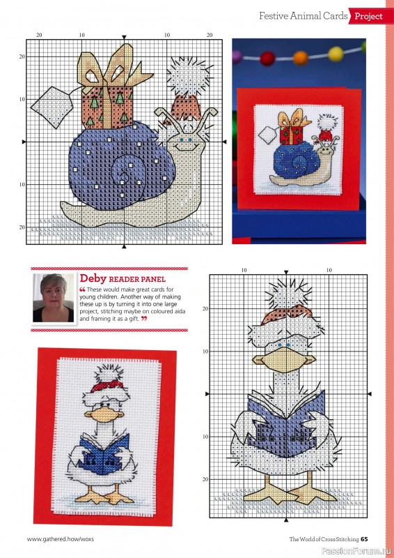 Коллекция вышивки в журнале «The World of Cross Stitching №353 2024»