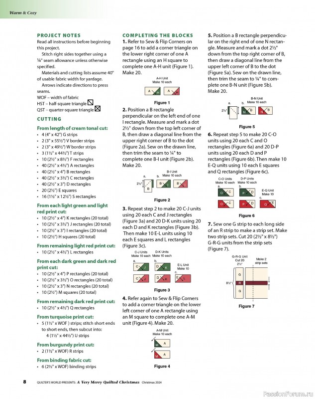 Коллекция проектов для рукодельниц в журнале «Quilter's World Special Edition - Christmas 2024»