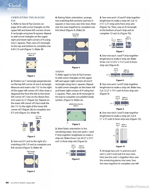Коллекция проектов для рукодельниц в журнале «Quilter’s World - Summer 2025»