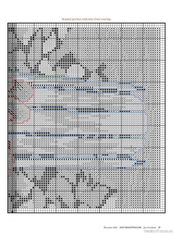 Коллекция вышивки в журнале «Just CrossStitch - December 2023»