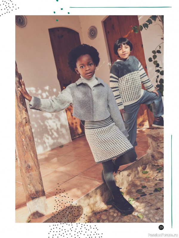 Вязаные модели для детей в журнале «Kinder Maschenmode №3 2025»