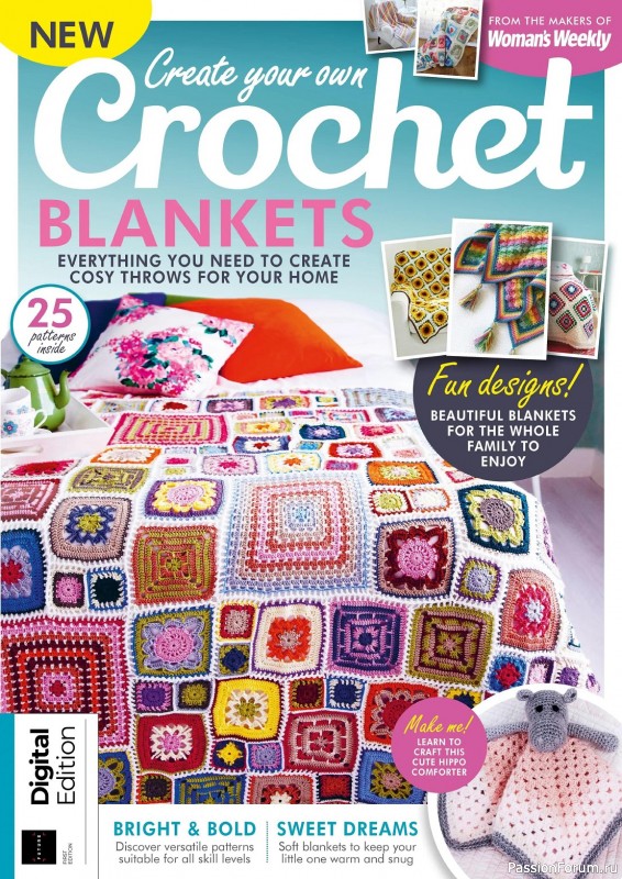 Вязаные проекты крючком в журнале «Create Your Own Crochet Blankets - 2023»