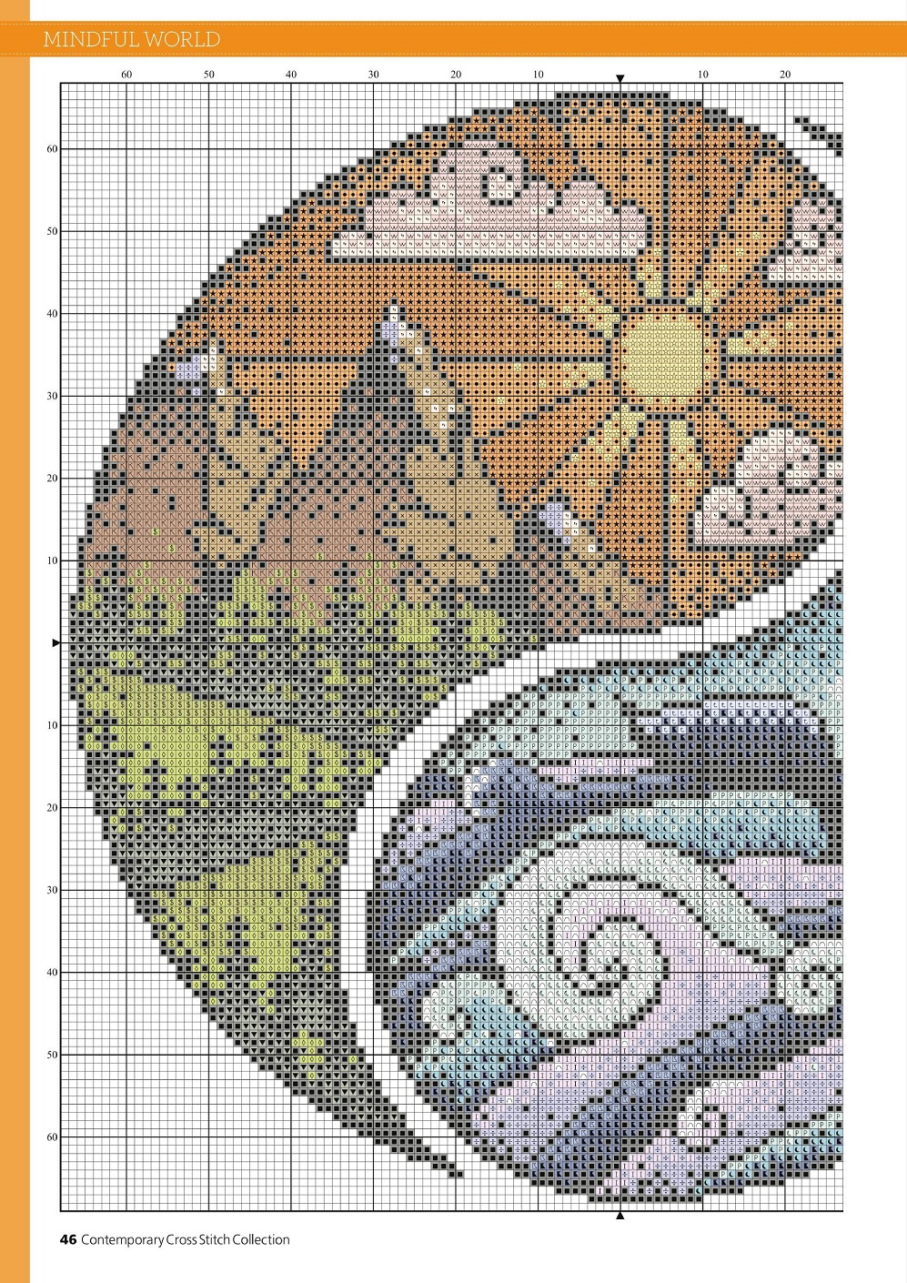 Журнал по вышивке крестом "Contemporary Cross Stitch Collection 2021"