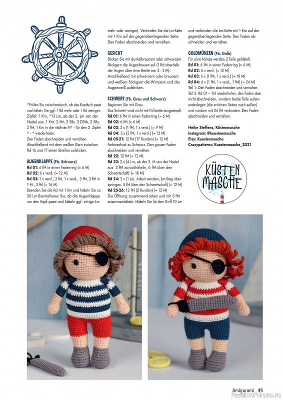 Вязаные проекты в журнале «Amigurumi Magazin №15 2024»