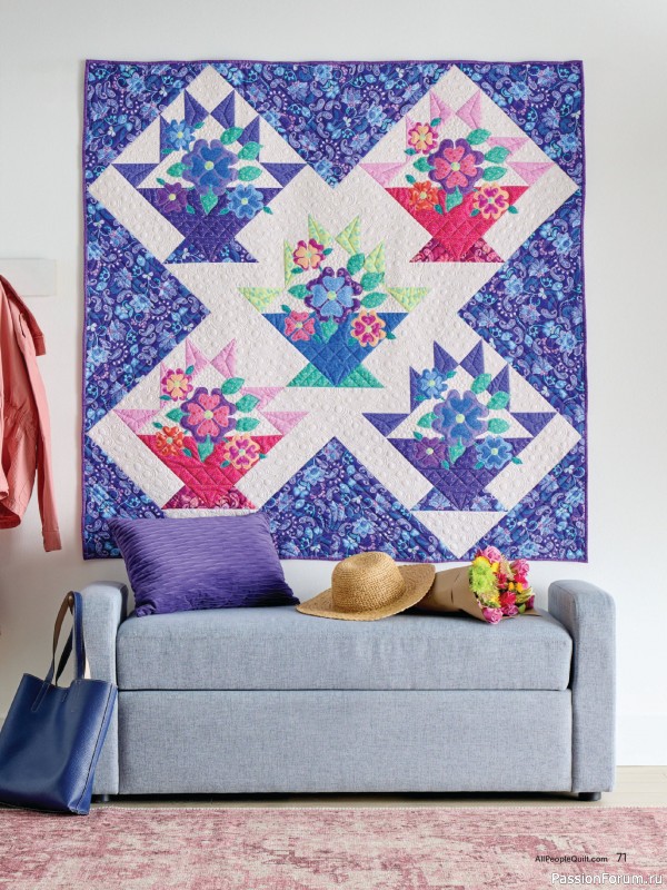 Коллекция проектов для рукодельниц в журнале «American Patchwork & Quilting №195 2025»