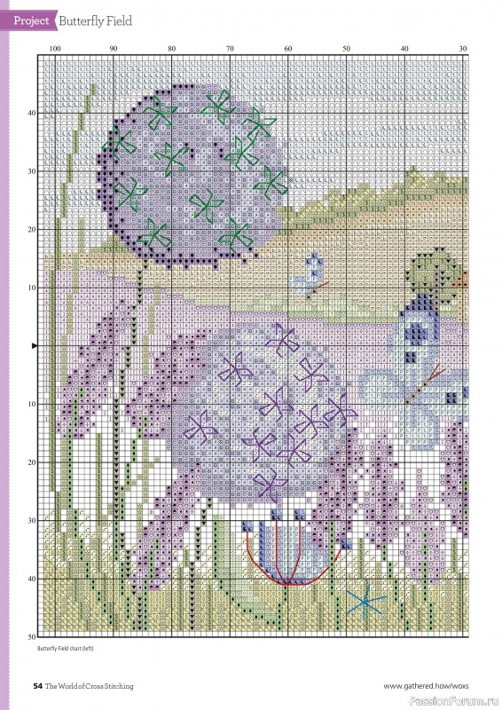 Коллекция вышивки в журнале «The World of Cross Stitching №347 2024»