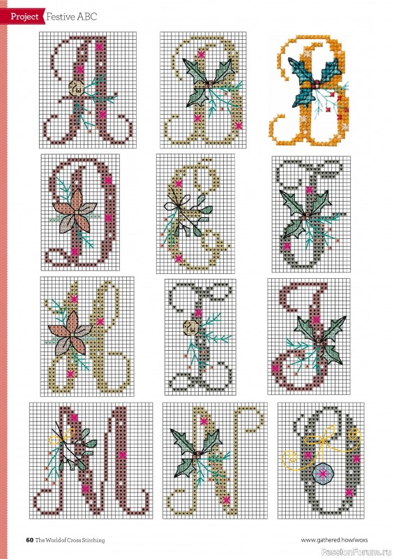 Коллекция вышивки в журнале «The World of Cross Stitching №352 2024»