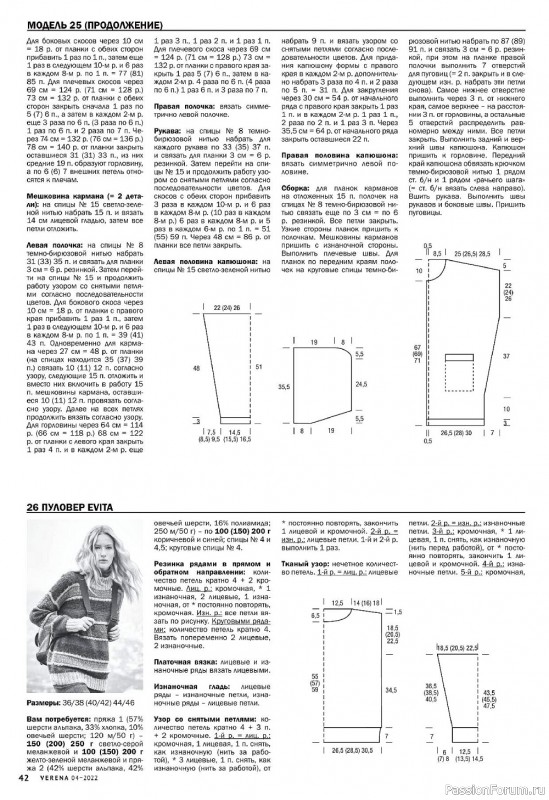 Вязаные модели для детей в журнале «Verena №4 2022»