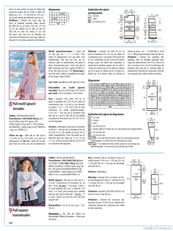 Вязаные модели в журнале «Maille Actuelle №17 2023»