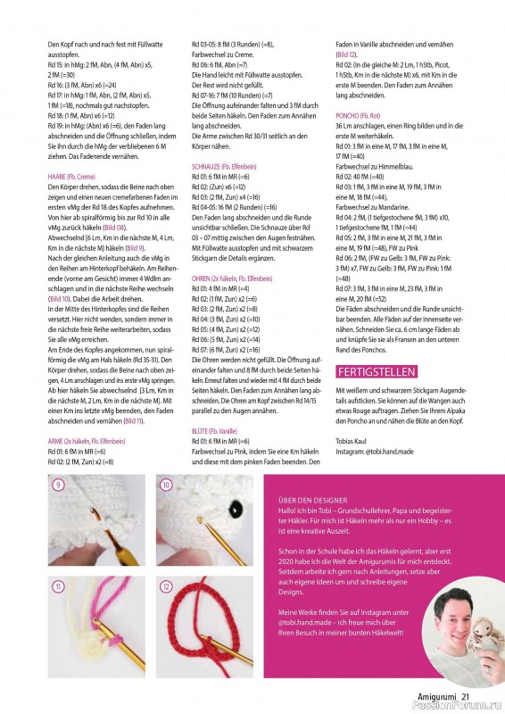 Вязаные проекты крючком в журнале «Amigurumi Magazin №21 2025»