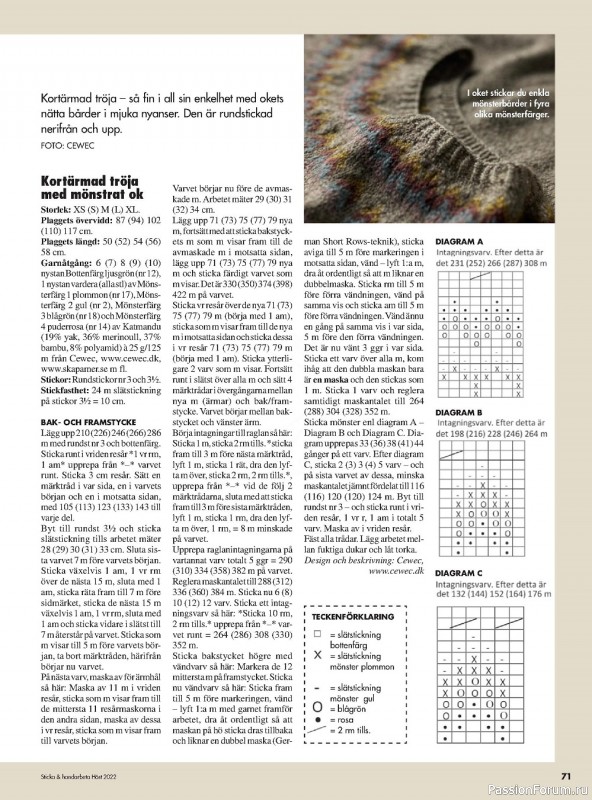 Вязаные проекты в журнале «Sticka & handarbeta - Hösten 2022»