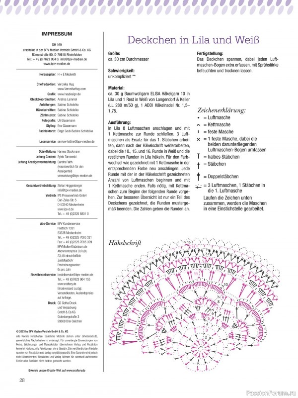 Вязаные проекты крючком в журнале «Dekoratives Hakeln №169 2023»