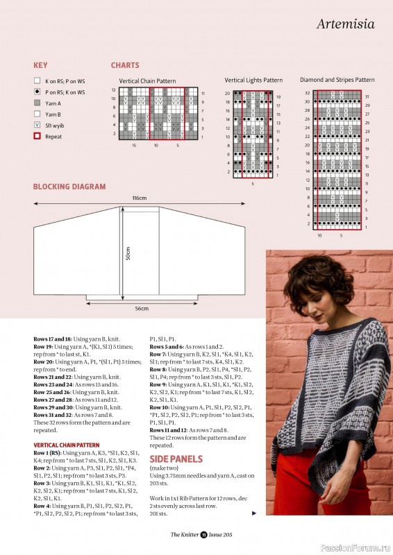 Вязаные проекты спицами в журнале «The Knitter №204 2024»