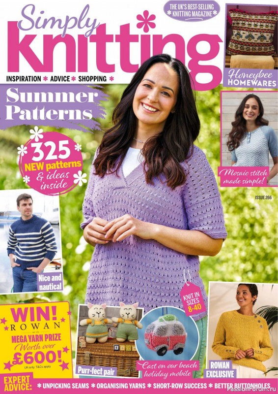 Вязаные проекты крючком в журнале &laquo;Simply Knitting №266 2025&raquo;