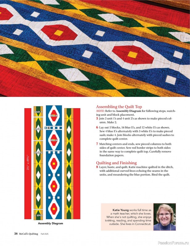 Коллекция проектов для рукодельниц в журнале «McCall's Quilting - Fall 2025»