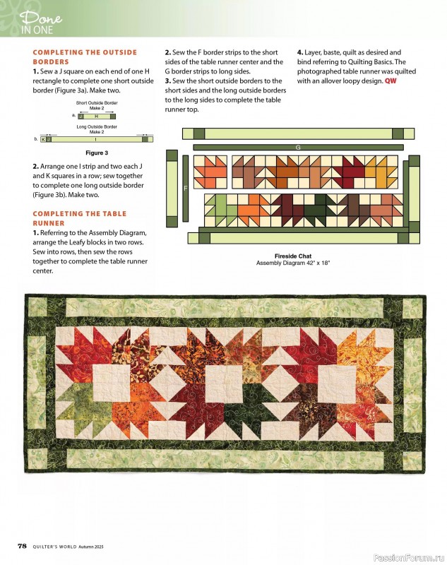 Коллекция проектов для рукодельниц в журнале «Quilter's World - Autumn 2025»