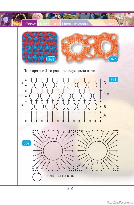 Вязаные проекты в книге «500 волшебных узоров на любой вкус». Продолжение